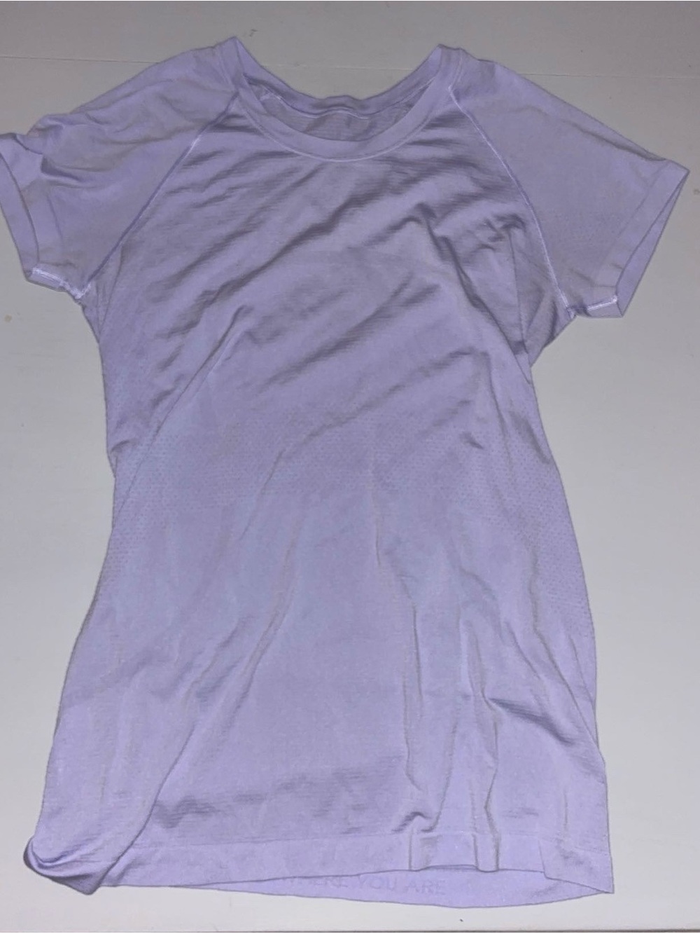 lululemon athletica Light Lavender Short Sleeve Crew Tee